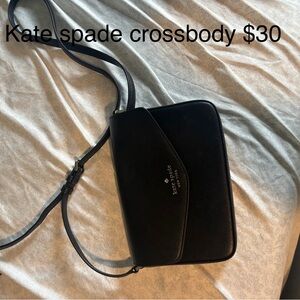 Kate Spade Black Leather Crossbody Bag